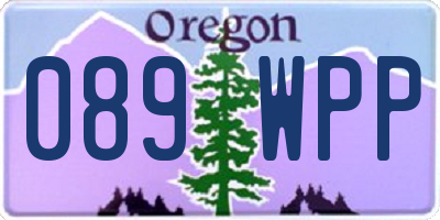 OR license plate 089WPP