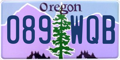 OR license plate 089WQB