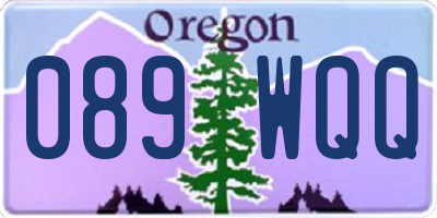 OR license plate 089WQQ