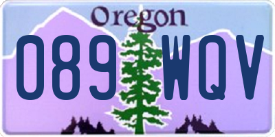 OR license plate 089WQV