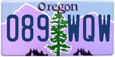 OR license plate 089WQW