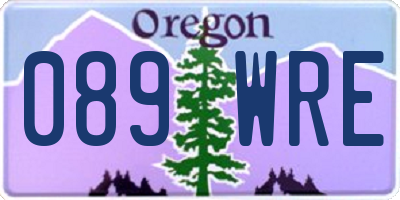 OR license plate 089WRE