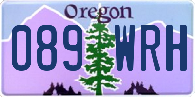 OR license plate 089WRH