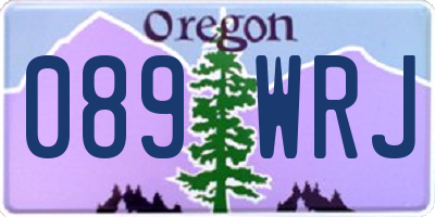 OR license plate 089WRJ