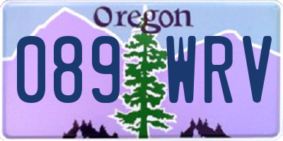 OR license plate 089WRV