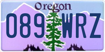 OR license plate 089WRZ