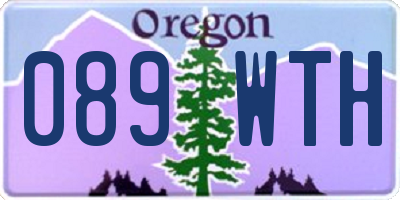 OR license plate 089WTH