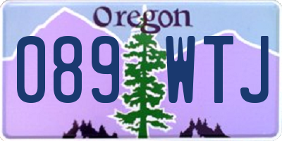 OR license plate 089WTJ