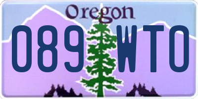 OR license plate 089WTO