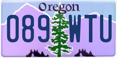 OR license plate 089WTU