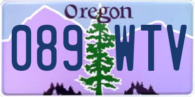 OR license plate 089WTV