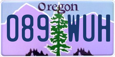 OR license plate 089WUH