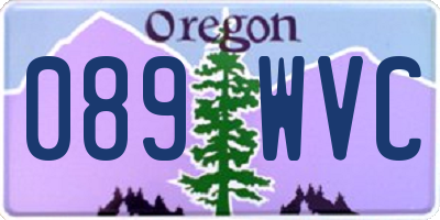 OR license plate 089WVC