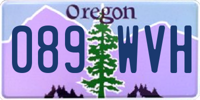 OR license plate 089WVH
