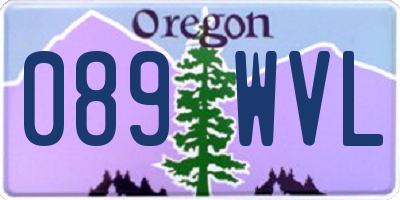 OR license plate 089WVL