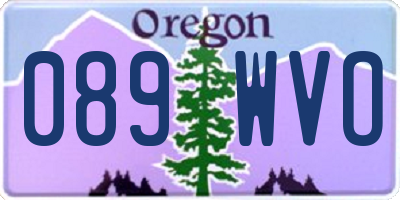 OR license plate 089WVO