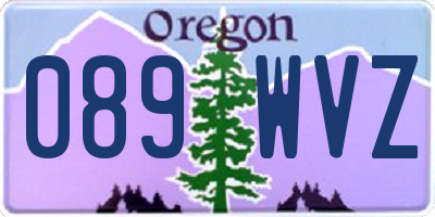 OR license plate 089WVZ