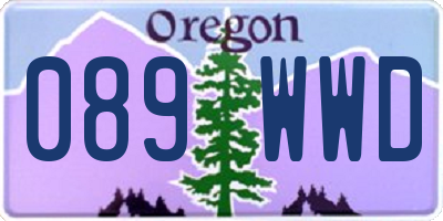 OR license plate 089WWD