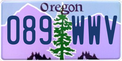 OR license plate 089WWV