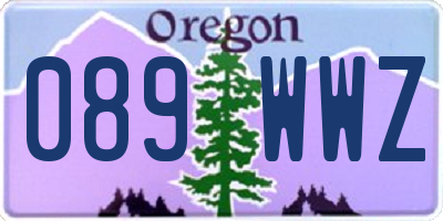 OR license plate 089WWZ