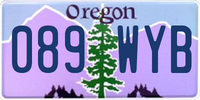 OR license plate 089WYB