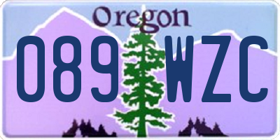 OR license plate 089WZC