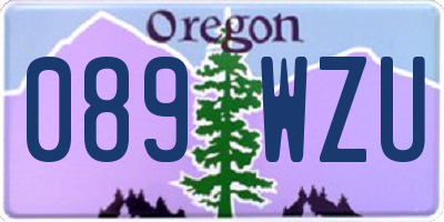 OR license plate 089WZU