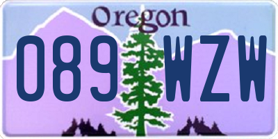 OR license plate 089WZW