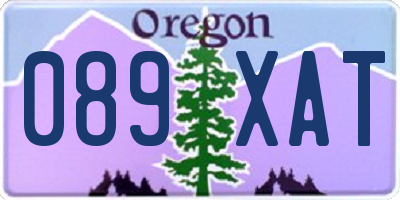 OR license plate 089XAT