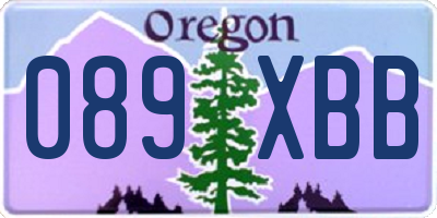 OR license plate 089XBB