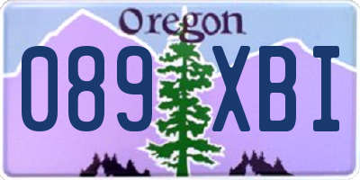 OR license plate 089XBI