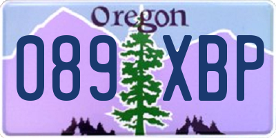 OR license plate 089XBP