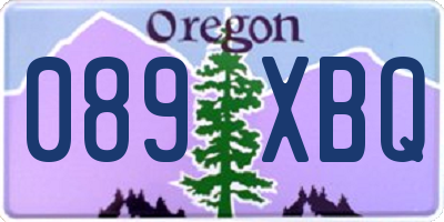 OR license plate 089XBQ