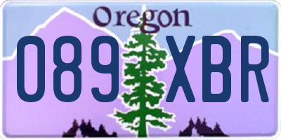 OR license plate 089XBR