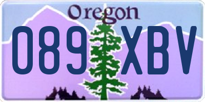 OR license plate 089XBV