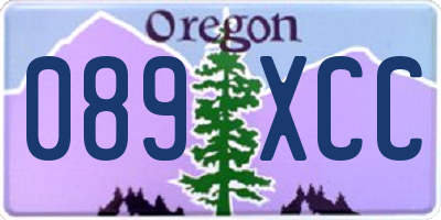 OR license plate 089XCC