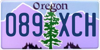 OR license plate 089XCH