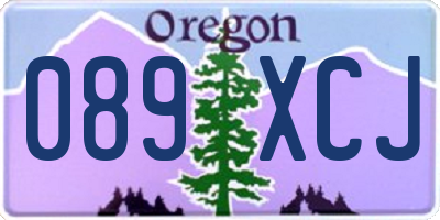 OR license plate 089XCJ