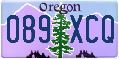OR license plate 089XCQ