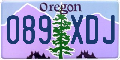 OR license plate 089XDJ