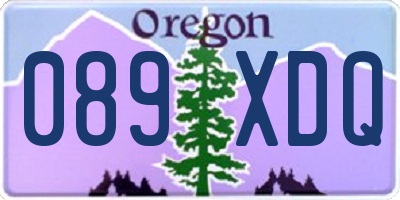 OR license plate 089XDQ