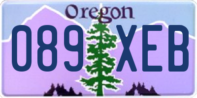 OR license plate 089XEB