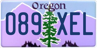 OR license plate 089XEL