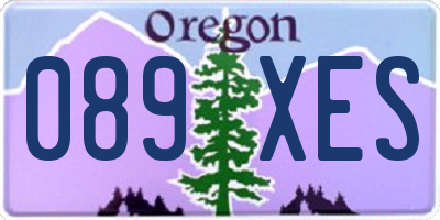 OR license plate 089XES