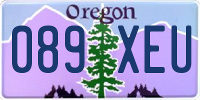 OR license plate 089XEU
