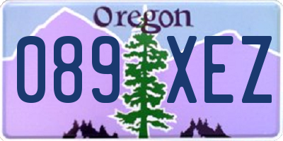 OR license plate 089XEZ