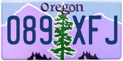 OR license plate 089XFJ