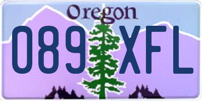 OR license plate 089XFL