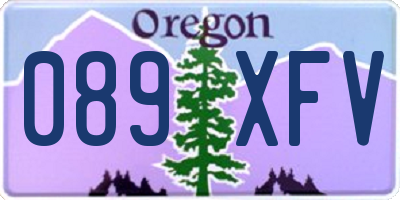 OR license plate 089XFV