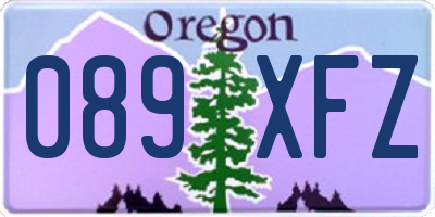 OR license plate 089XFZ